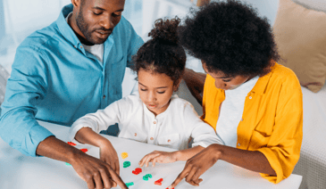 family seeking childcare services