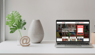 childcare center website optimized for google search results