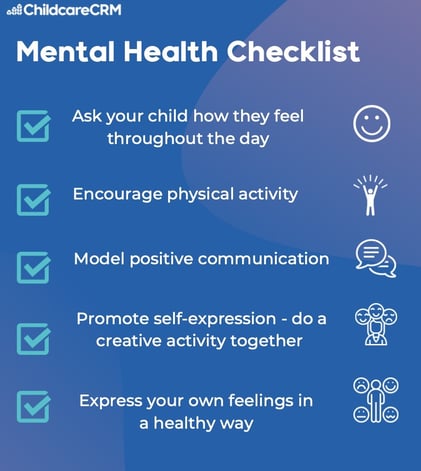 ChildcareCRM mental health checklist
